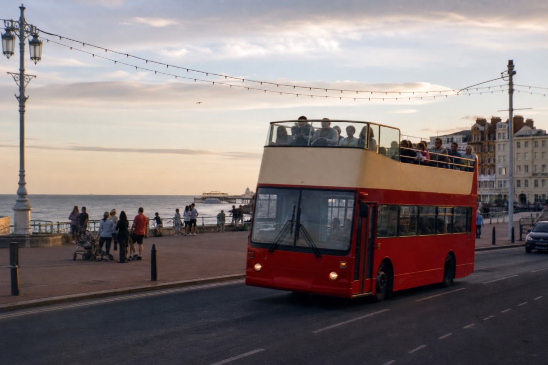 How does the sightseeing tour ticket compare to a day pass? in Brighton