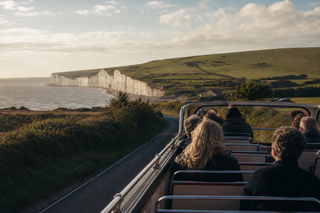 Is the Brighton to Eastbourne bus open-top? in Brighton