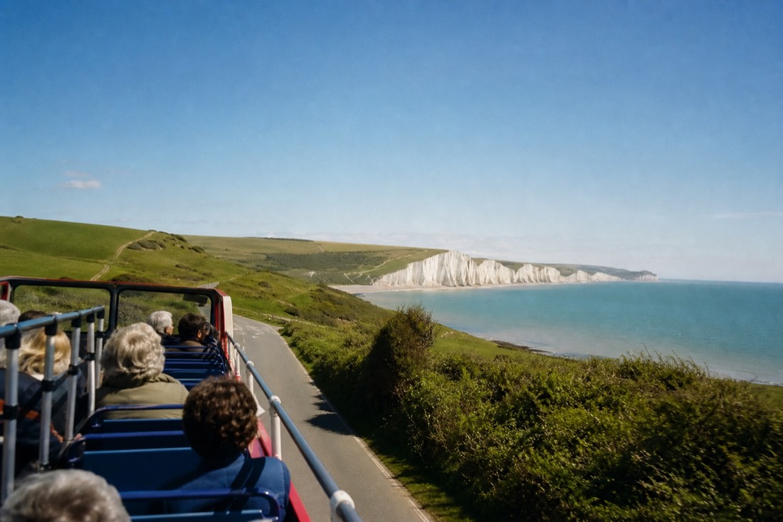 How do organised coach day trips work? in Brighton