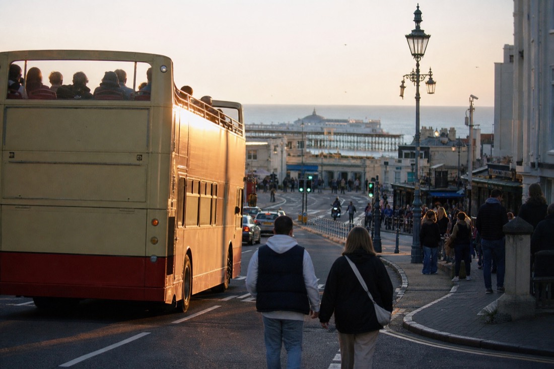 When should you swap walking for the bus? in Brighton