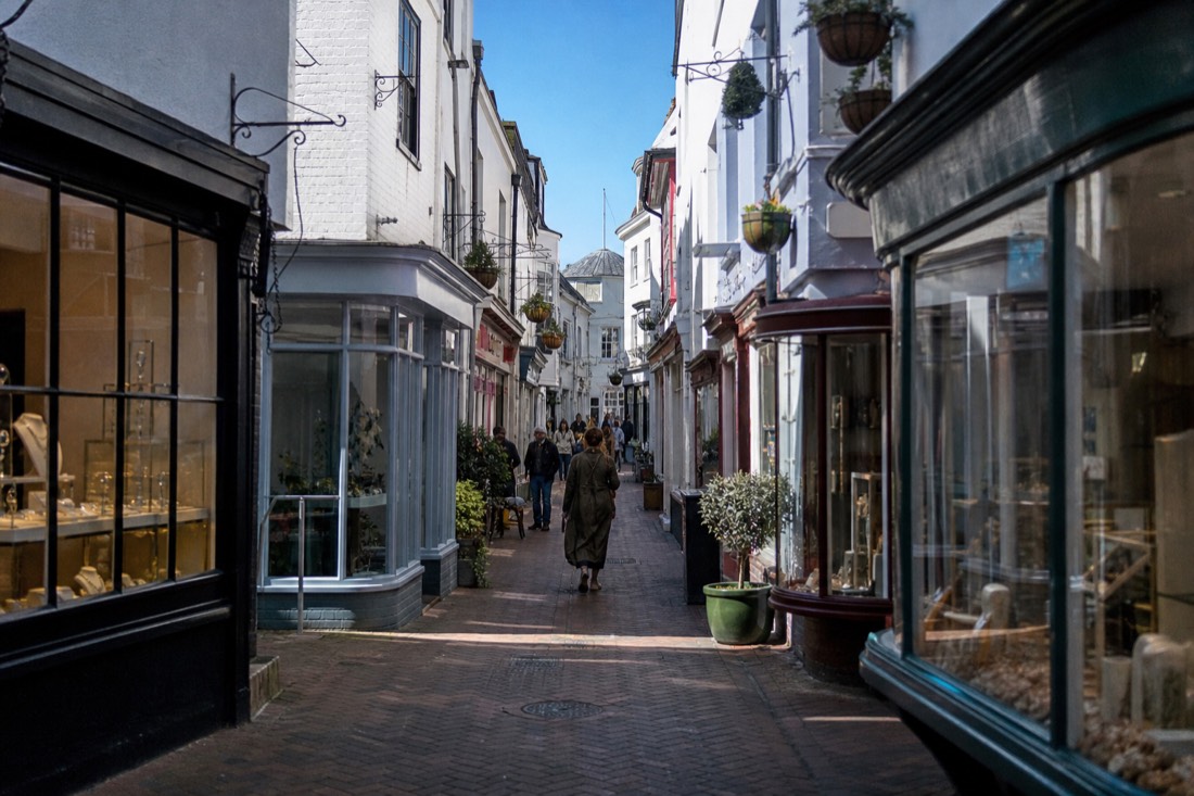 What shops and markets are in North Laine? in Brighton