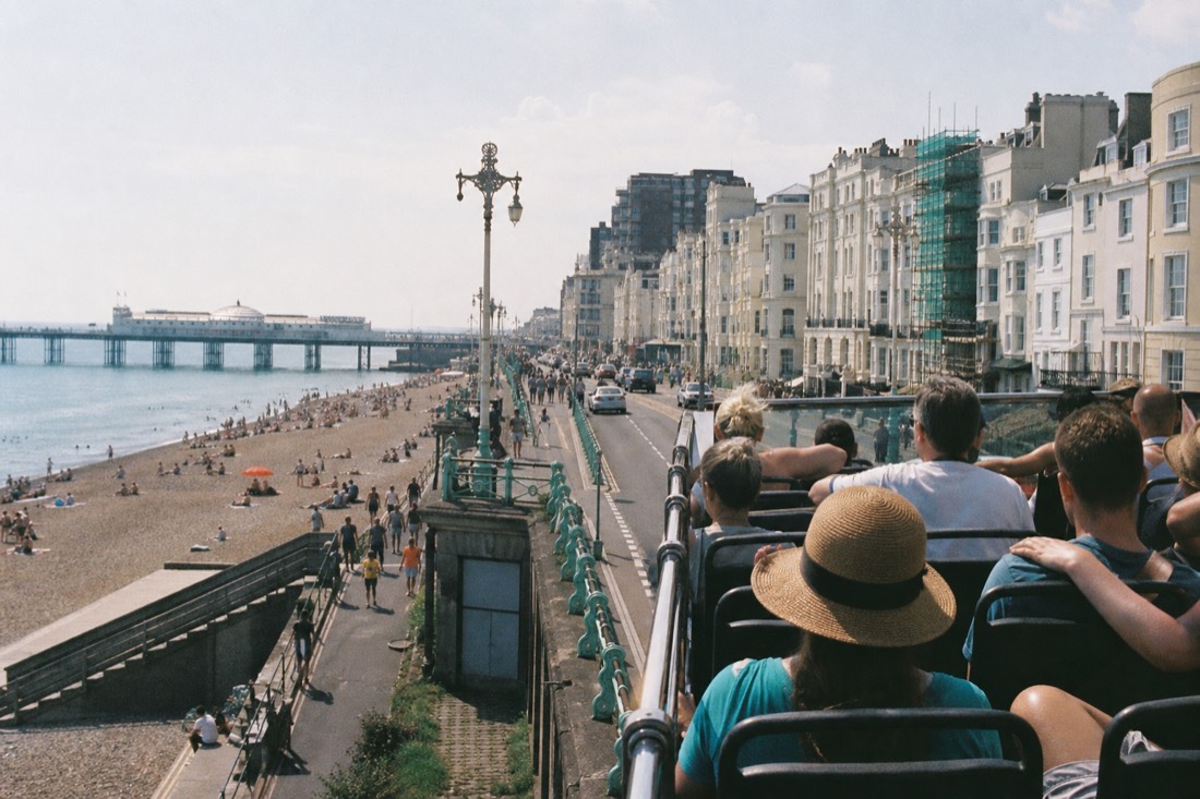 Evening: Kemptown or the Marina in Brighton